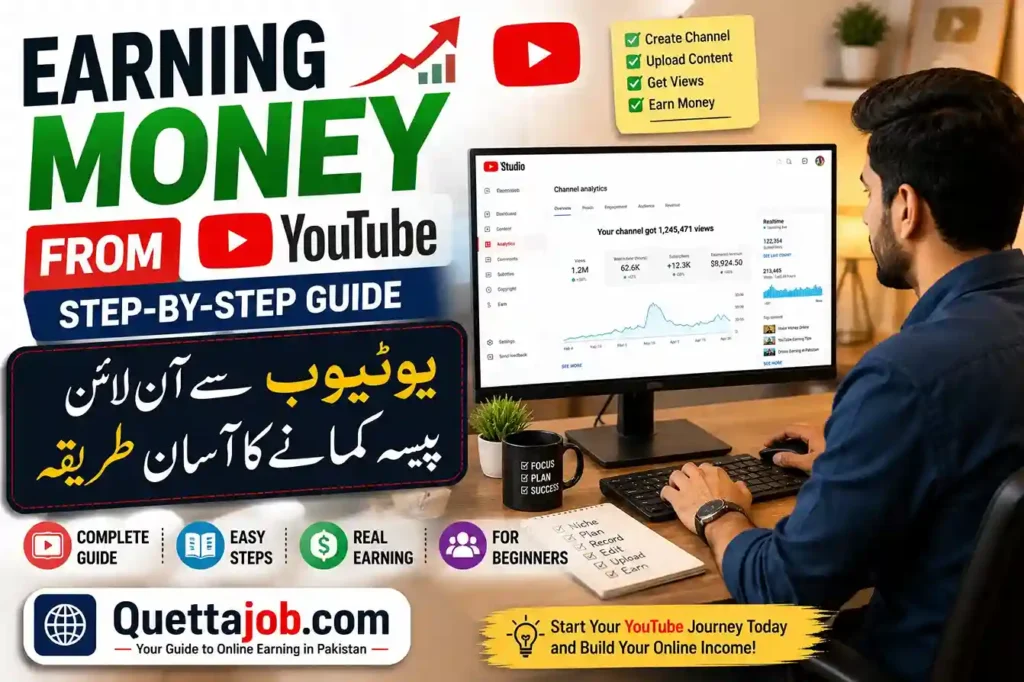earn money from YouTube in Pakistan