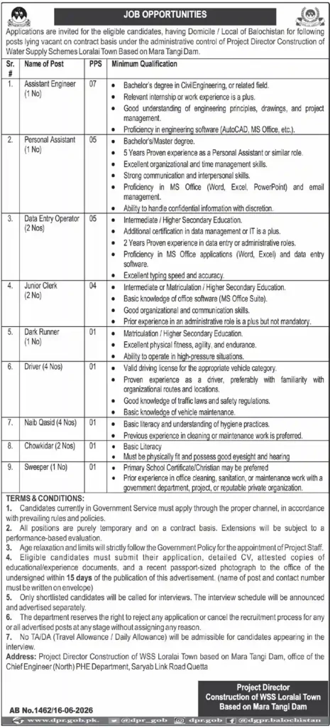 PHE Department: Project Director